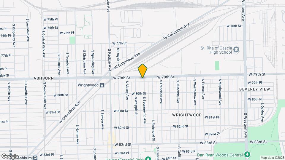7900 S Sacramento Ave Map and Location Details