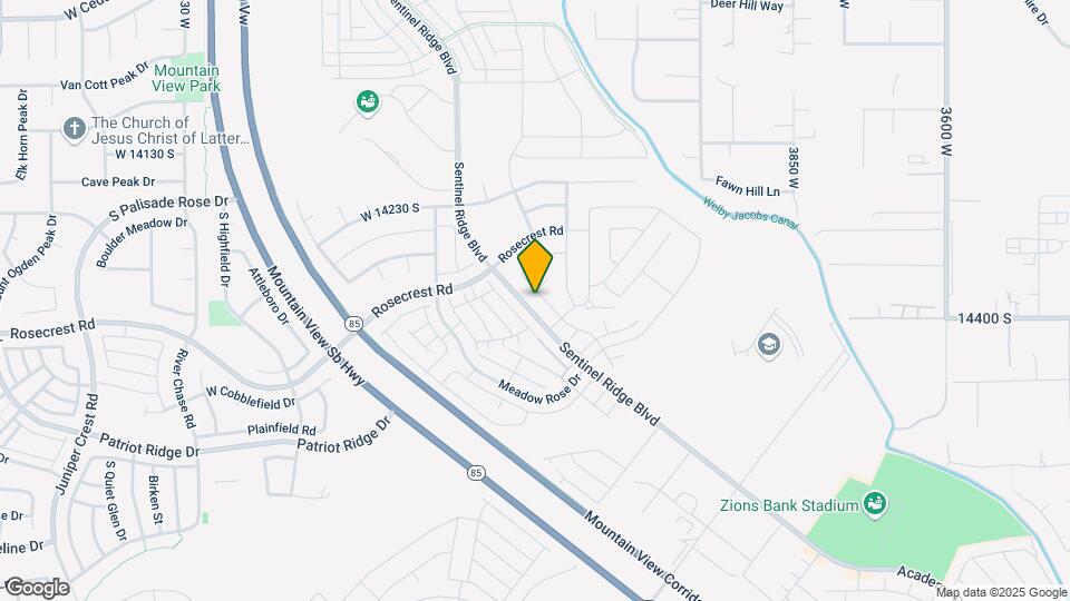 14372 S Abbey Bend Ln Map and Location Details