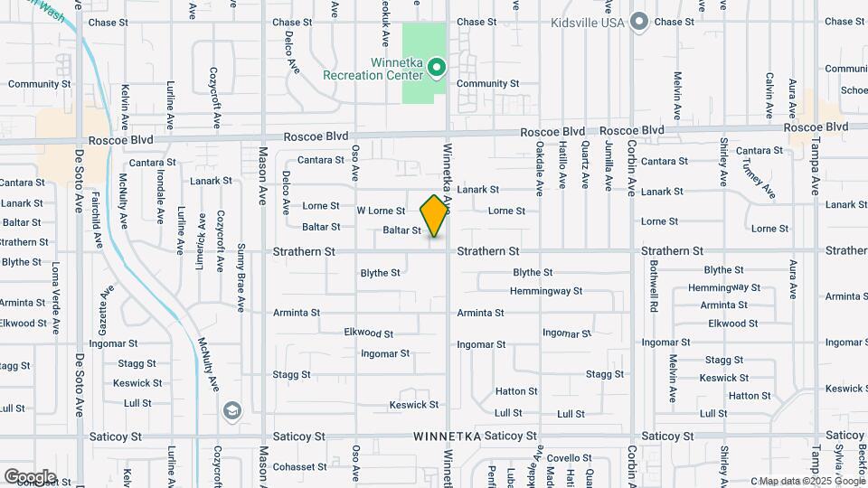 8006 Comanche Ave Map and Location Details