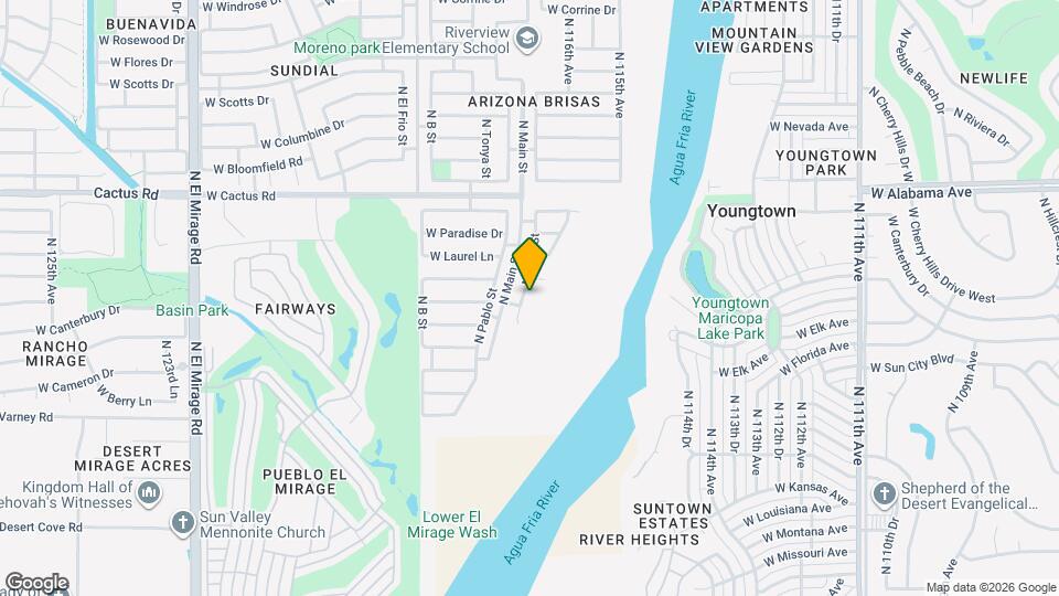 11801 N Olive St Map and Location Details