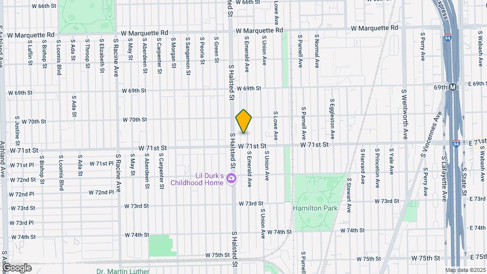 7040 S Emerald Ave Map and Location Details