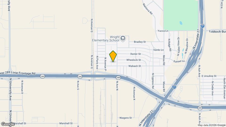 2406 N Ave O Mapa y Detalles de la Ubicación