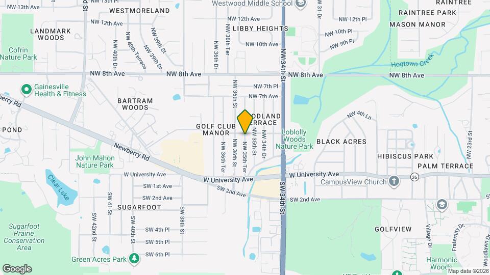 413 NW 35th Ter Map and Location Details