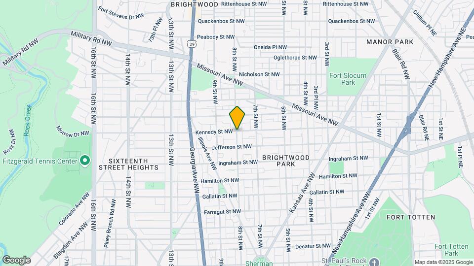 800 KENNEDY St NW-Unit -1 Map and Location Details