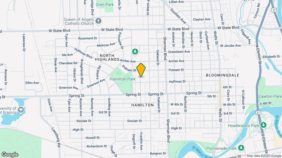 1712 Franklin Ave Map and Location Details