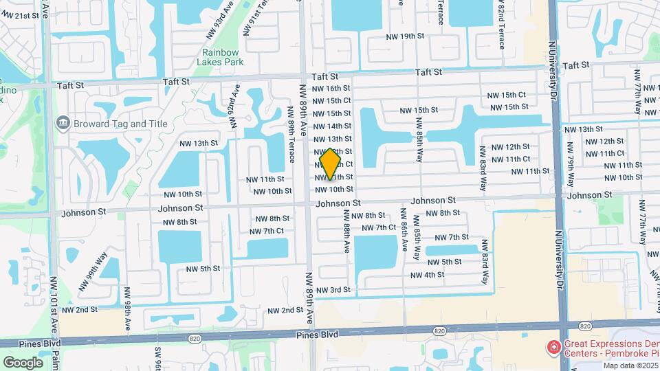 8831 NW 10th St Map and Location Details