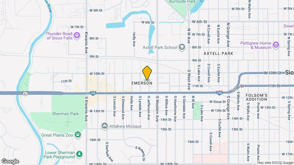 301 S Jefferson Ave Map and Location Details