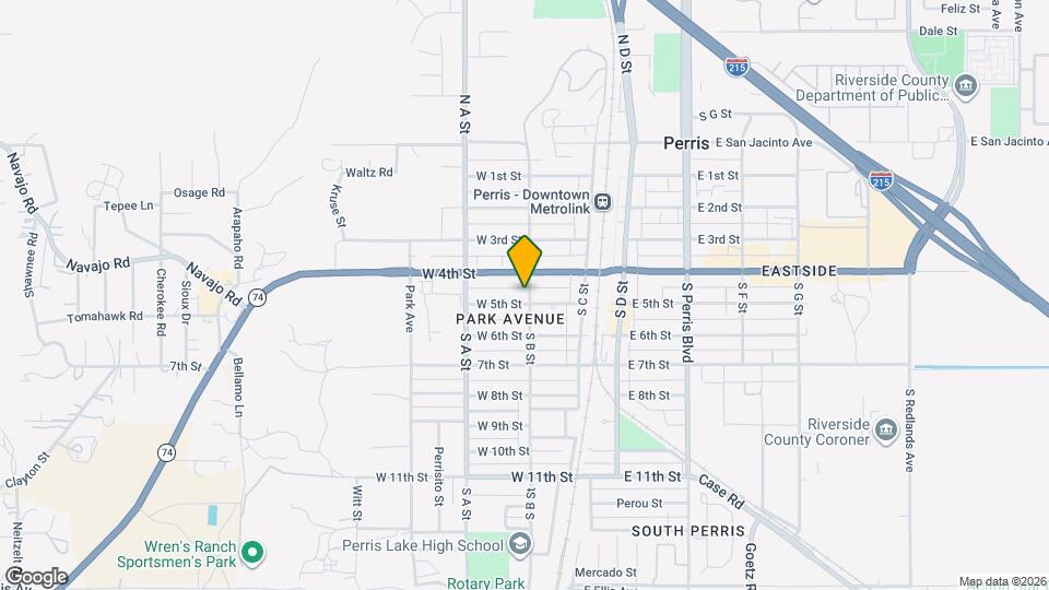 306 W 5th St Map and Location Details