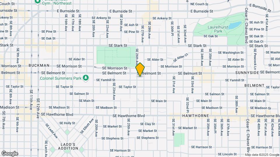 2603-2619 SE Yamhill St Mapa y Detalles de la Ubicación