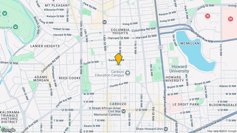 2514 13th St NW Map and Location Details