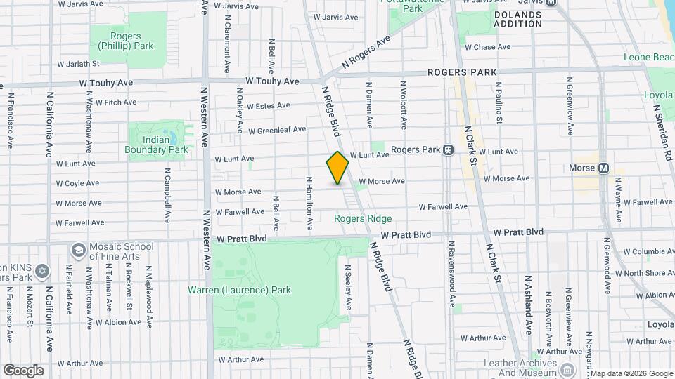 2015 W Morse Ave Map and Location Details