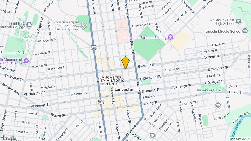 104-106 E Walnut St Map and Location Details