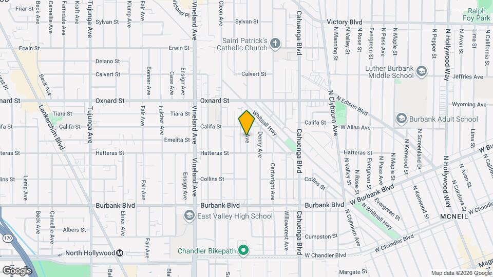 5837 Riverton Ave Mapa y Detalles de la Ubicación