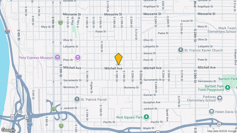 1805 Mitchell Ave Map and Location Details
