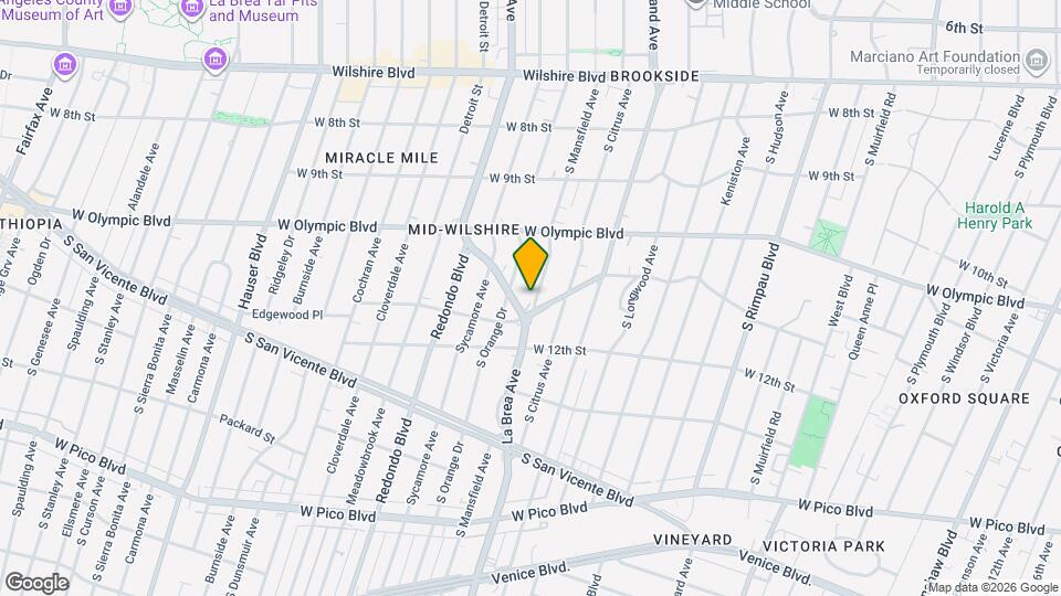 1091 S Mansfield Ave Map and Location Details