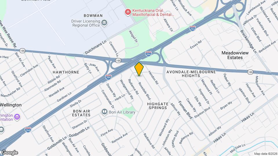 3009 Rosedale Blvd Map and Location Details