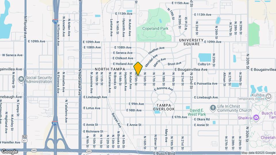 1503 E Navajo Ave Map and Location Details