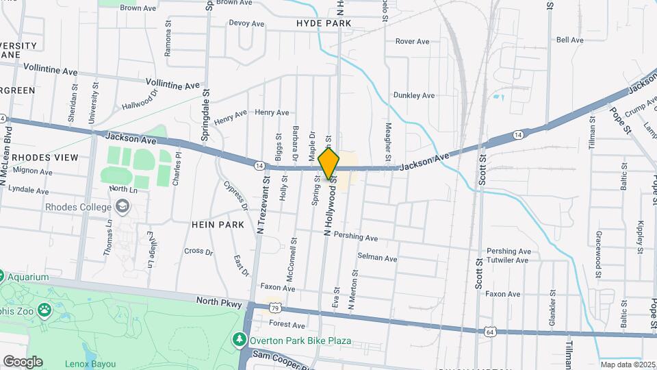 793 N Hollywood St Map and Location Details