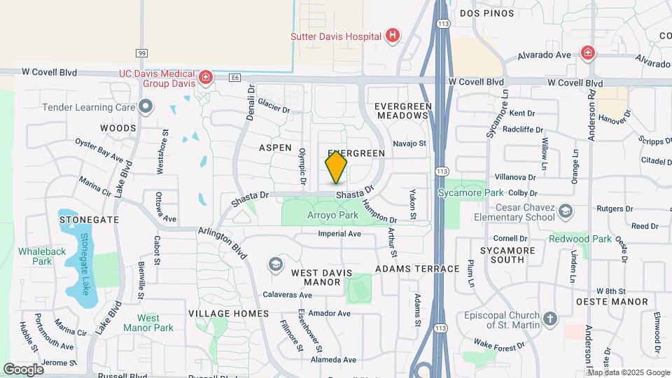 1812 Tahoe Pl, Unit Upstairs bedroom Map and Location Details