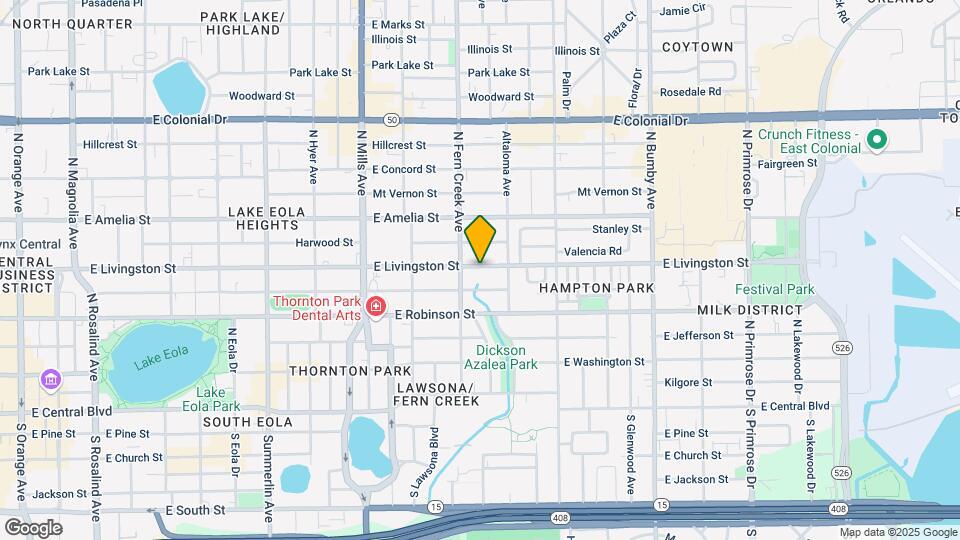 1618 E Livingston St Map and Location Details
