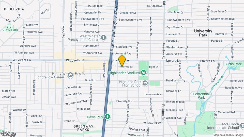 4421 Hyer St Map and Location Details