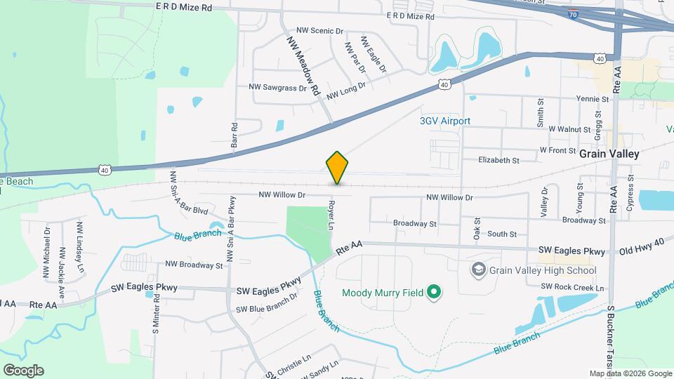 1032 NW Willow Dr Map and Location Details