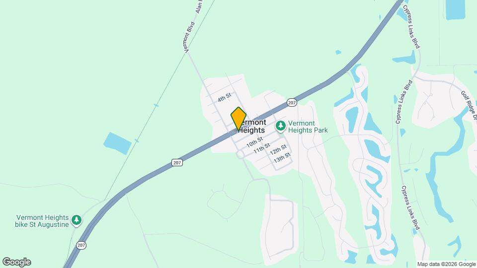 3376 FL-207 Map and Location Details