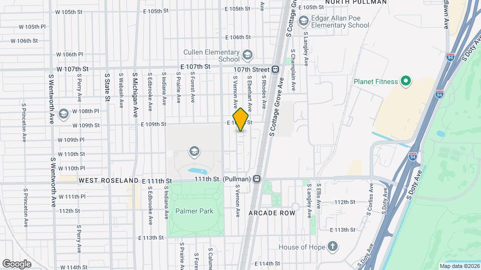 10925 S Vernon Ave, Unit 2 Map and Location Details