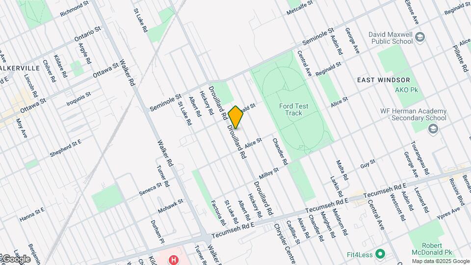 1648 Drouillard Rd Map and Location Details