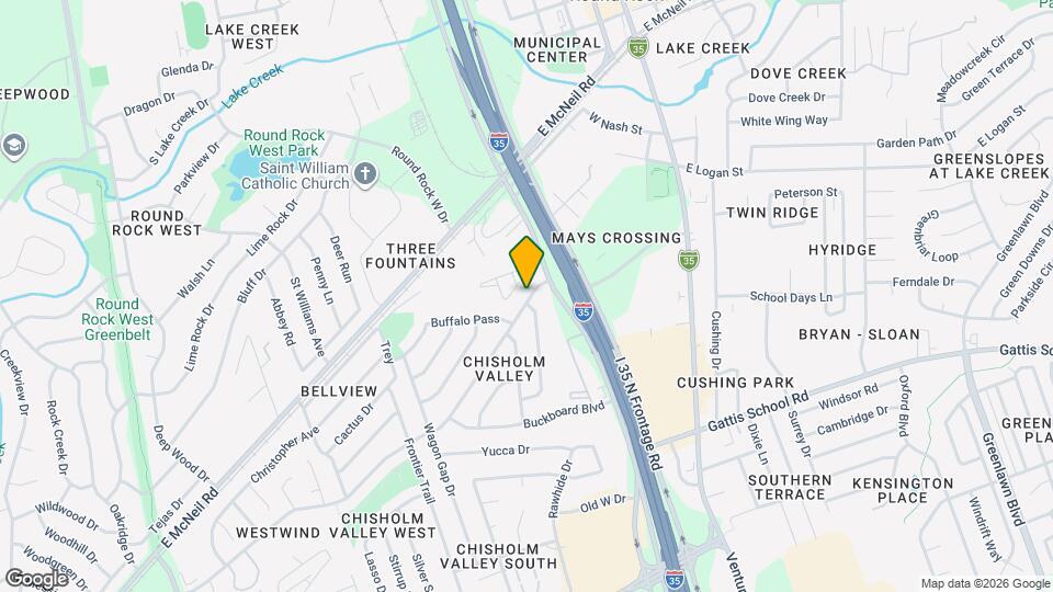 422 Chisholm Valley Dr Map and Location Details