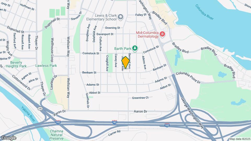 606 Benham St Mapa y Detalles de la Ubicación