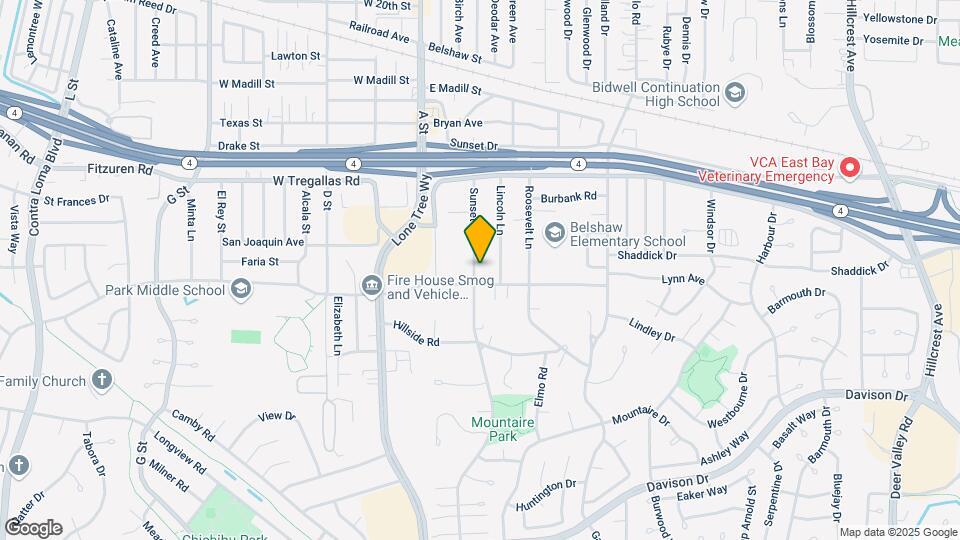 2841 Sunset Ln Map and Location Details