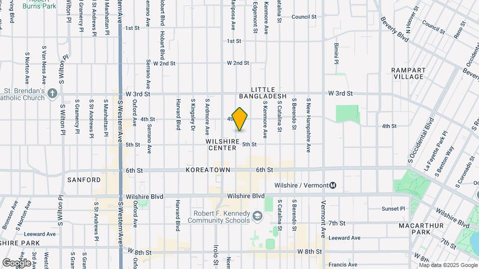 430 S Mariposa Ave Map and Location Details