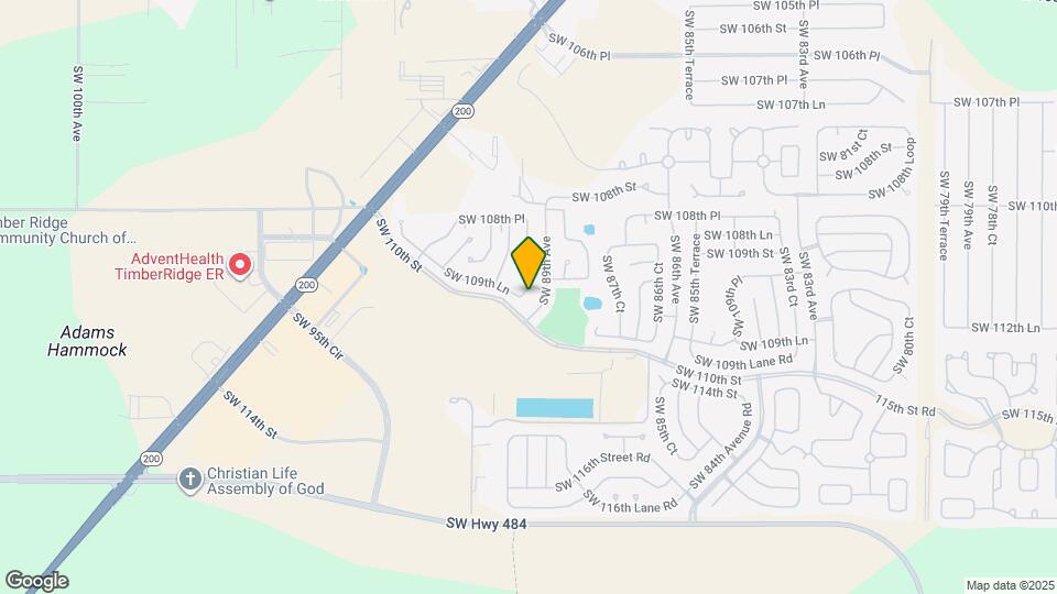 8954 SW 109th Ln Map and Location Details