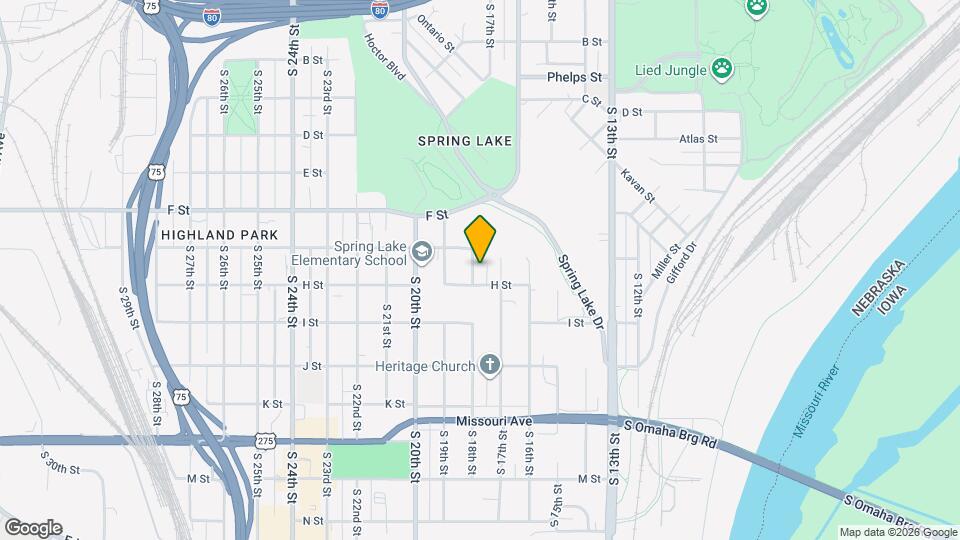 4219 S 18th St Map and Location Details