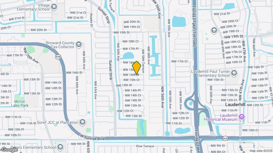 5900 NW 16th St Map and Location Details
