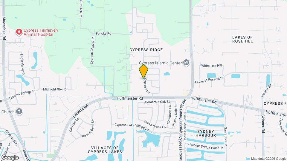 15839 Kings Cypress Ln Map and Location Details