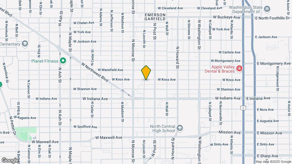 827 W Knox Ave Map and Location Details