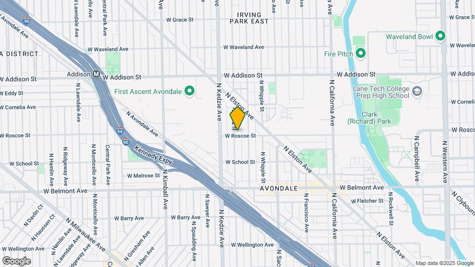 3401 N Troy St Map and Location Details