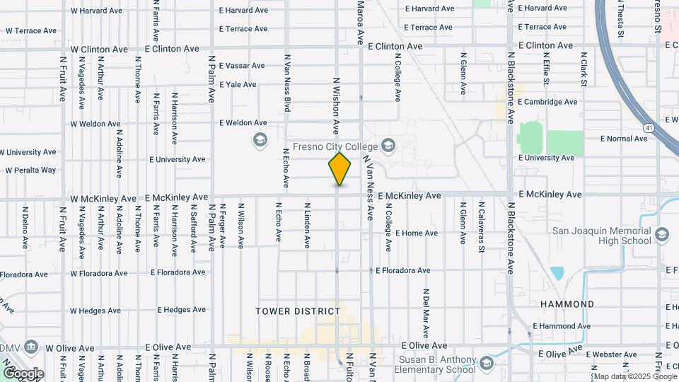 1602 N Wishon Ave, Unit Wishon Guest Map and Location Details