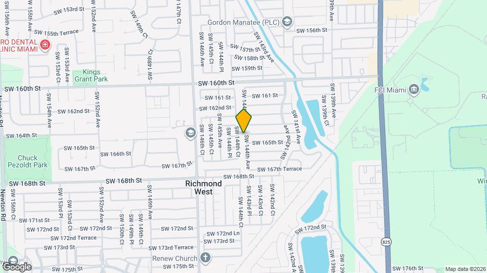 16440 SW 144th Ave Mapa y Detalles de la Ubicación