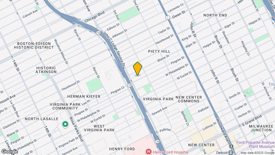 866 Pingree St Mapa y Detalles de la Ubicación