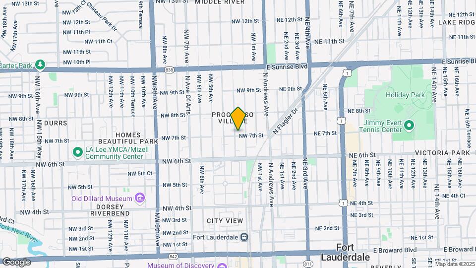 700 NW 3rd Ave Map and Location Details