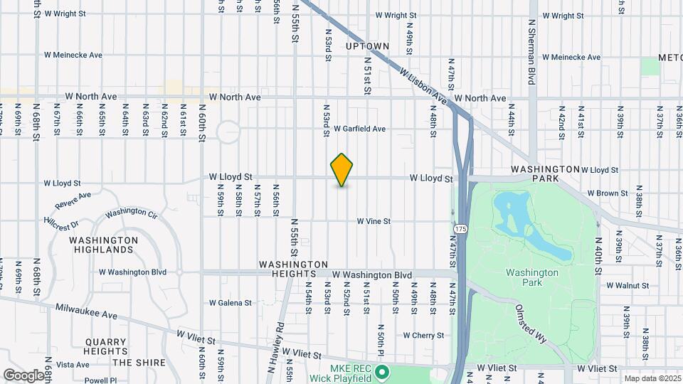 2023 N 52nd St, Unit 2023 N 52nd Street Map and Location Details