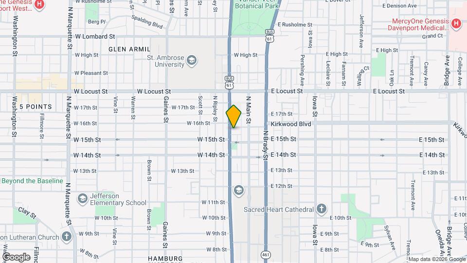 1527-1527 N Harrison St Map and Location Details