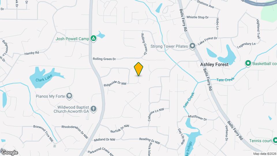 1179 Ridgeside Dr NW Map and Location Details