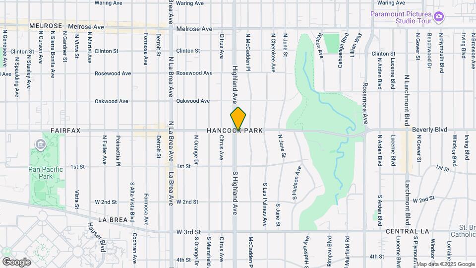 180 Highland Ave Map and Location Details