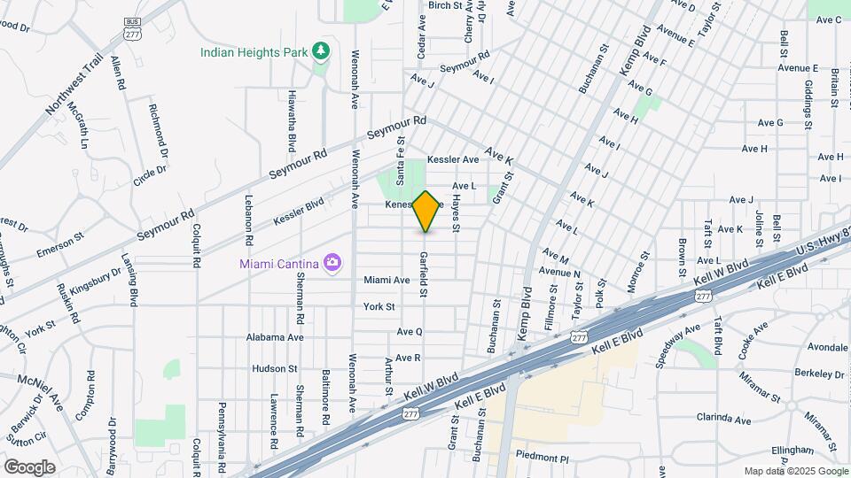 2305 Garfield St Map and Location Details