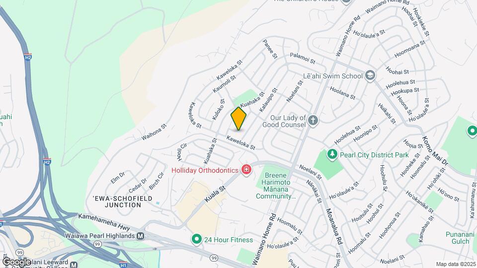 1425 Kawelu St Mapa y Detalles de la Ubicación