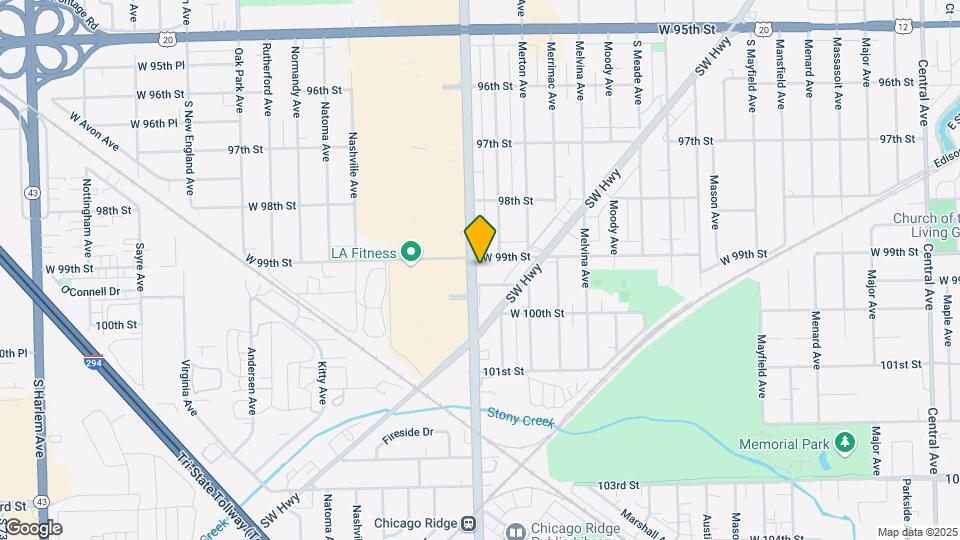 9901-9907 Ridgeland Ave Map and Location Details